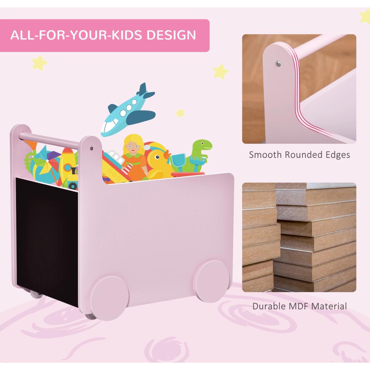 Kids Toys Storage Cabinet - Pink – image 4
