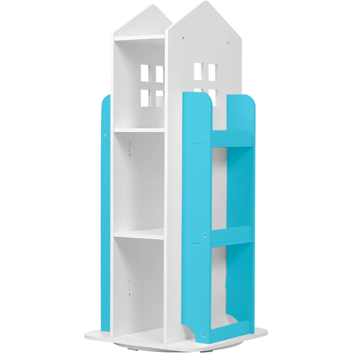 Kids' Rotating Castle Frame Bookshelf - Blue – image 5