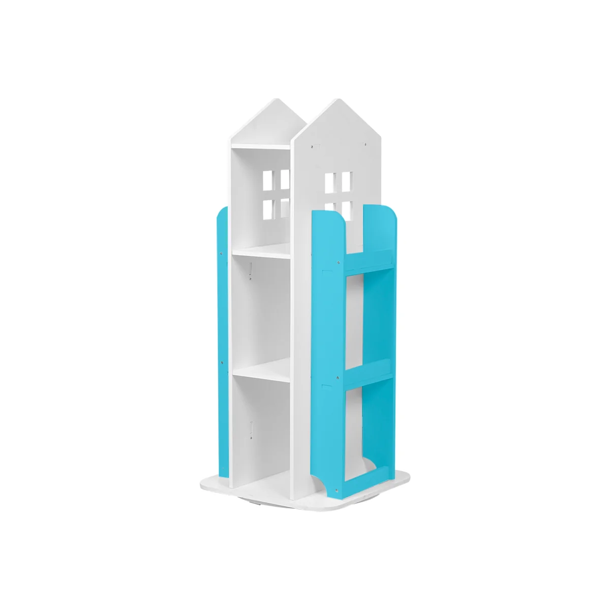 Kids' Rotating Castle Frame Bookshelf - Blue – image 1