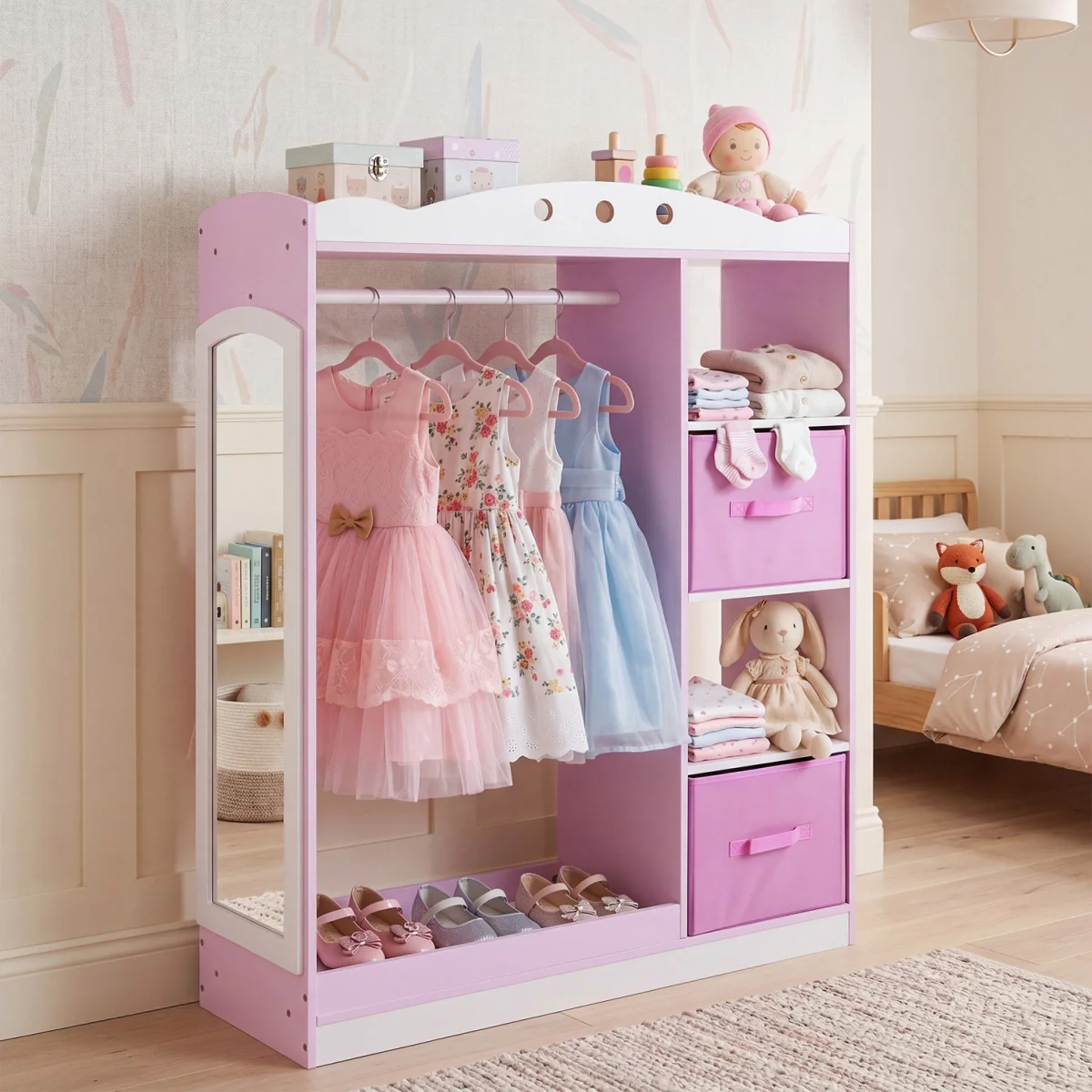 Kids Dress Up Storage - Pink – image 4