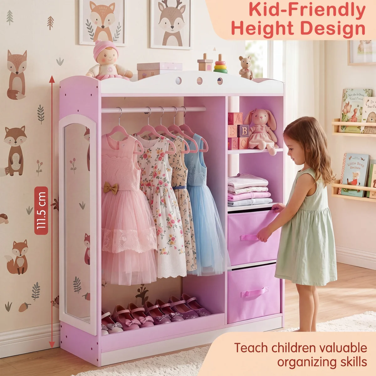Kids Dress Up Storage - Pink – image 7