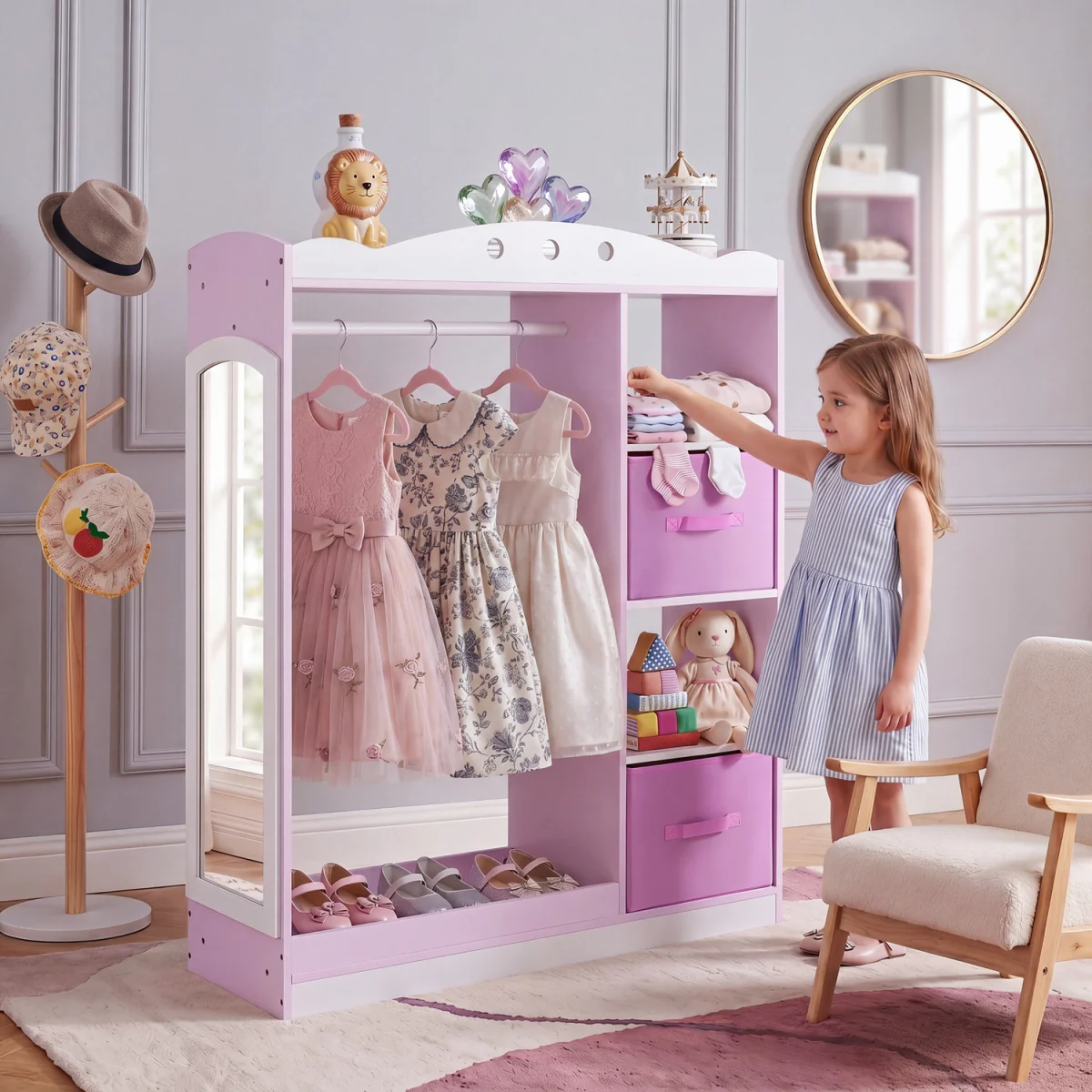 Kids Dress Up Storage - Pink – image 9