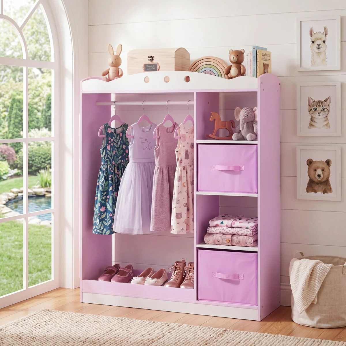 Kids Dress Up Storage - Pink – image 1