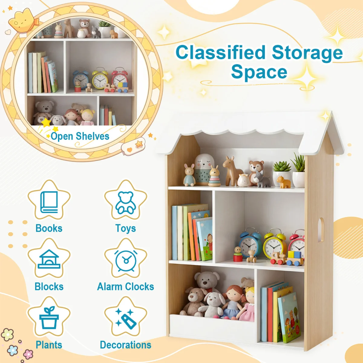 House-Shaped Kids Bookshelf – image 2
