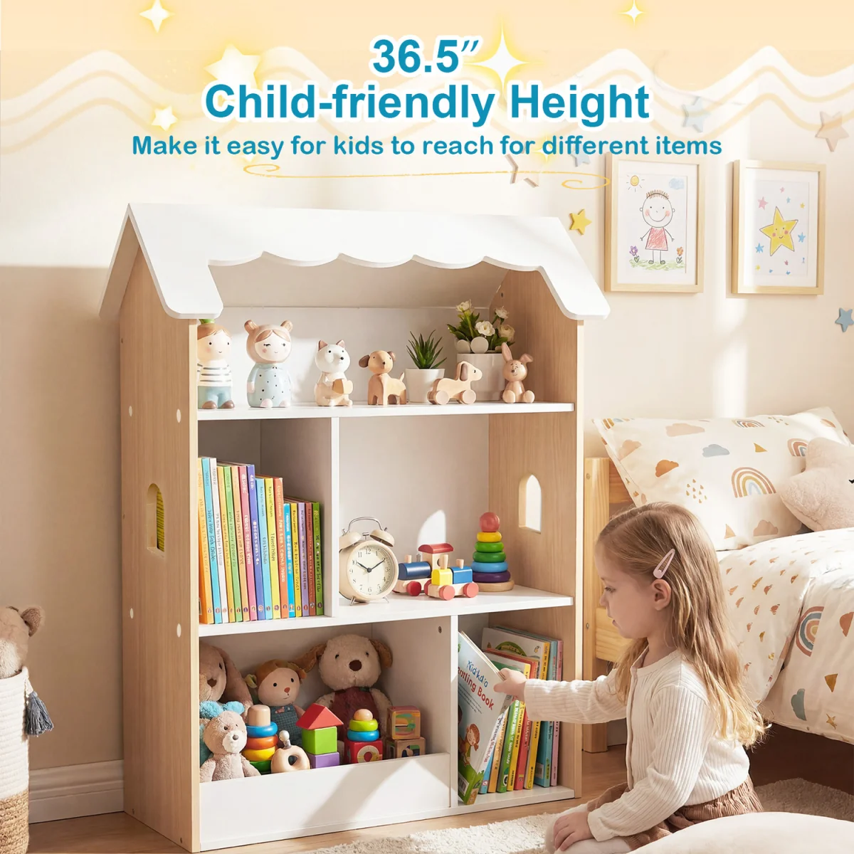 House-Shaped Kids Bookshelf – image 5