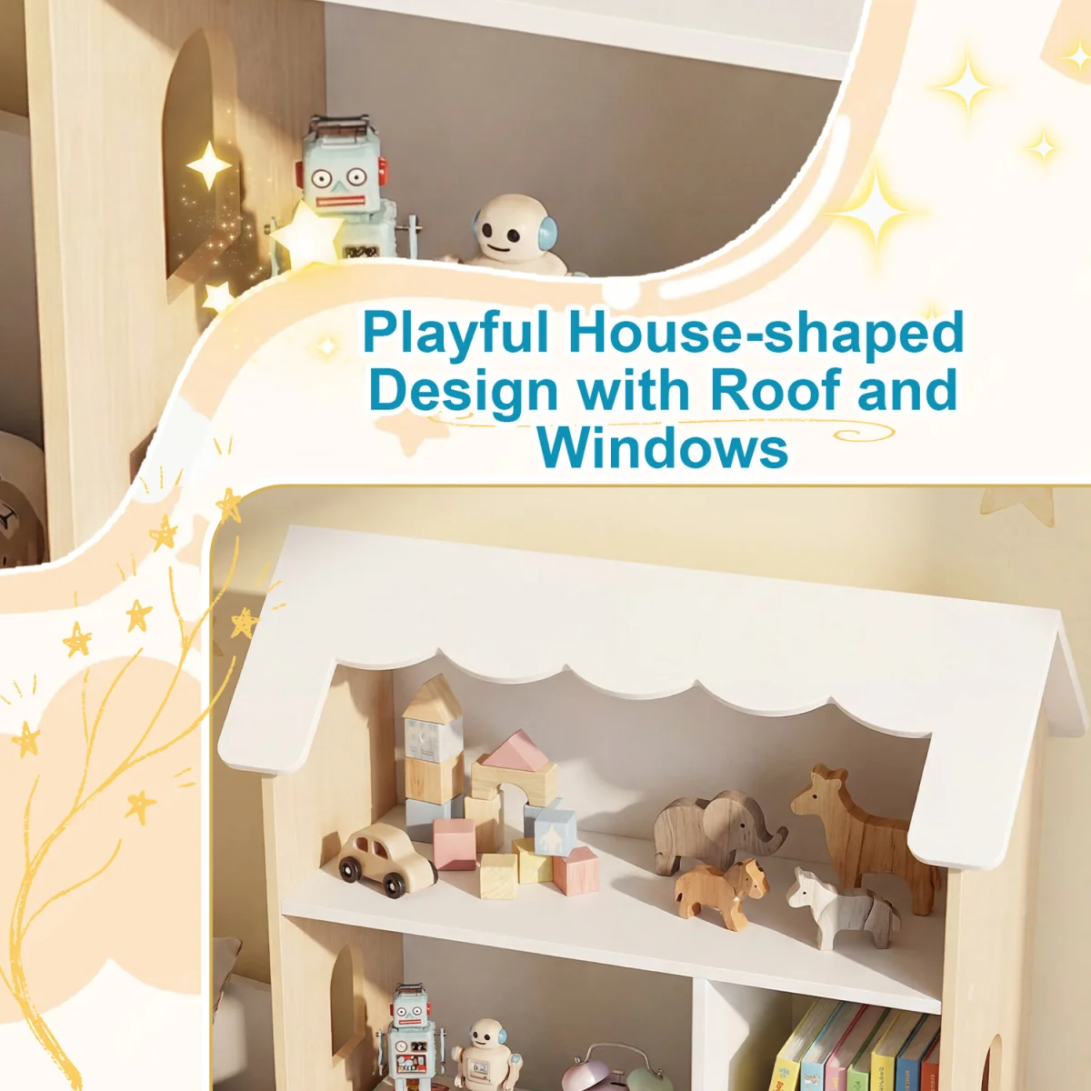 House-Shaped Kids Bookshelf – image 6