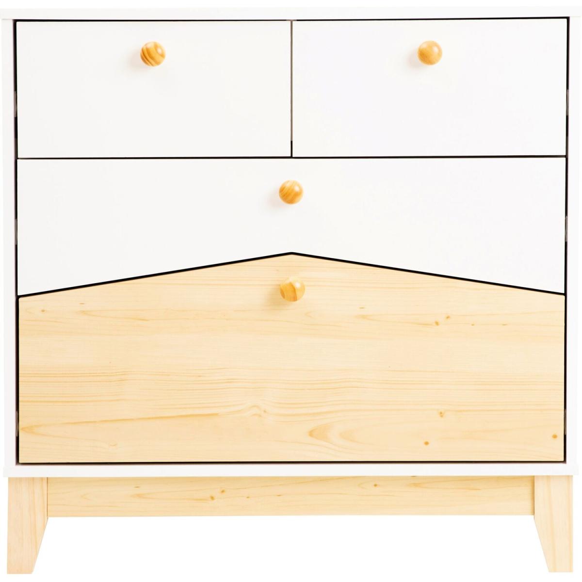 Cody 2 plus 2 Drawer Chest - White and Pine – image 4