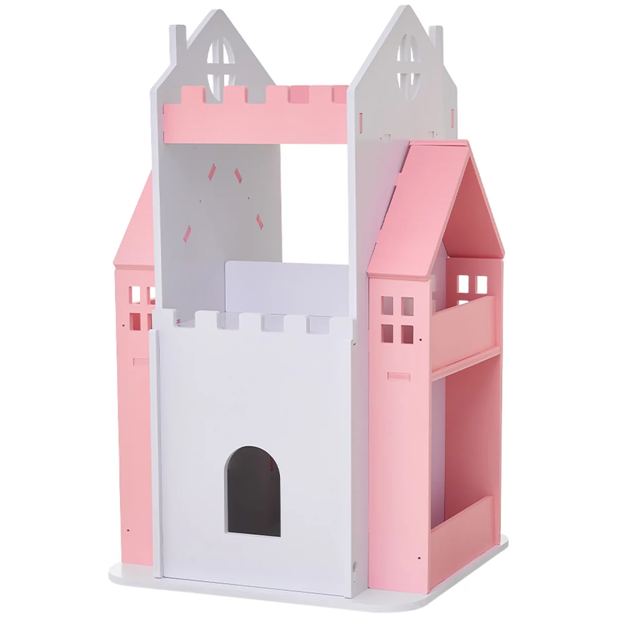 Kids' 3-Tier Rotating Castle Bookcase - Pink – image 3