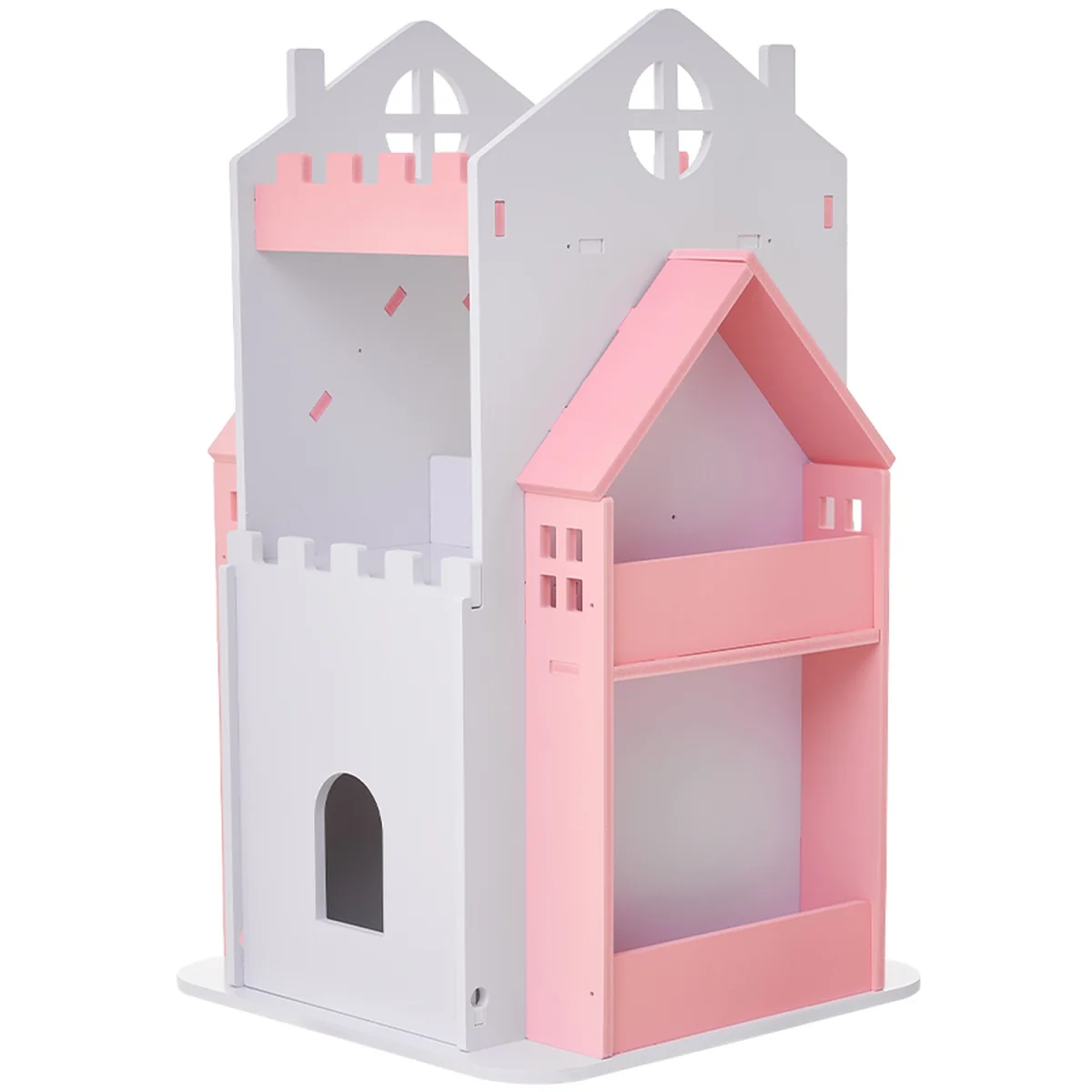 Kids' 3-Tier Rotating Castle Bookcase - Pink – image 4