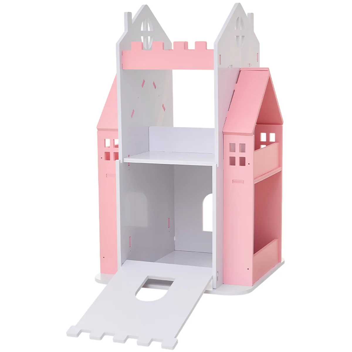 Kids' 3-Tier Rotating Castle Bookcase - Pink – image 5