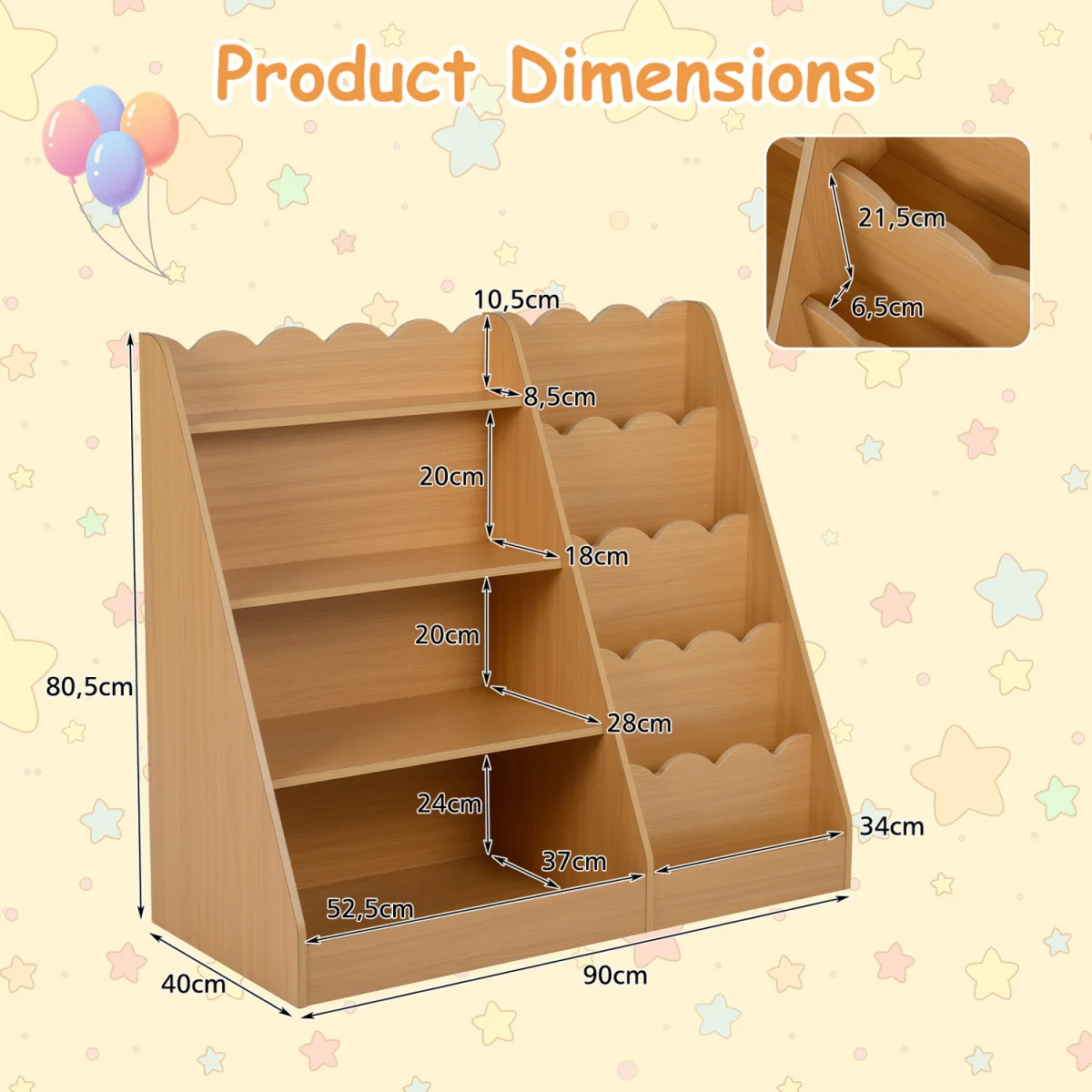 Montessori Kids Bookshelf – image 3