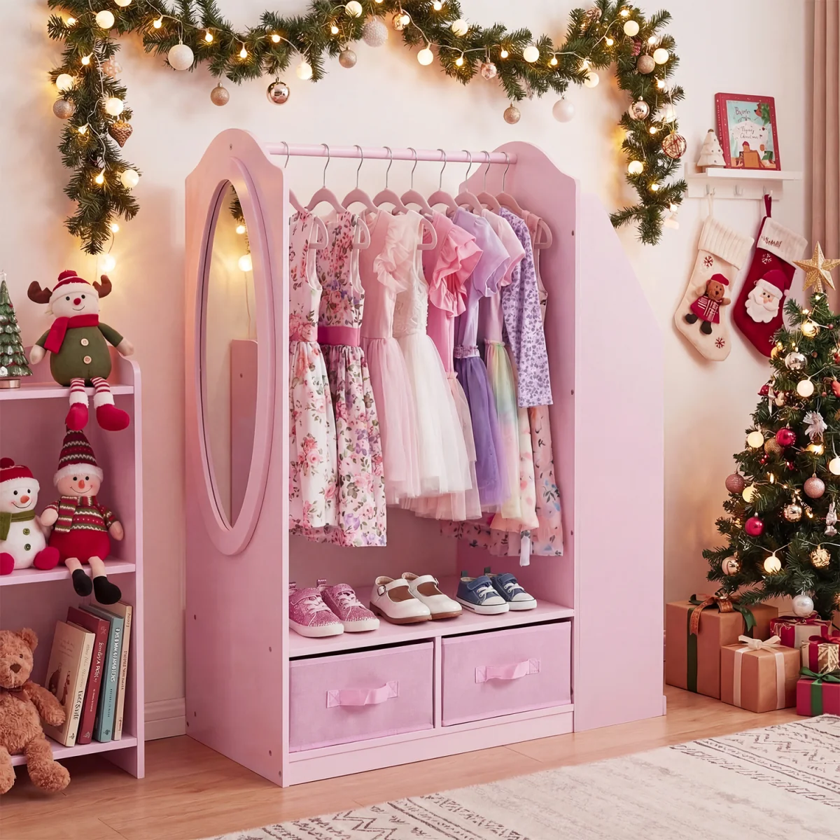 Kids Wardrobe with Mirror – image 2