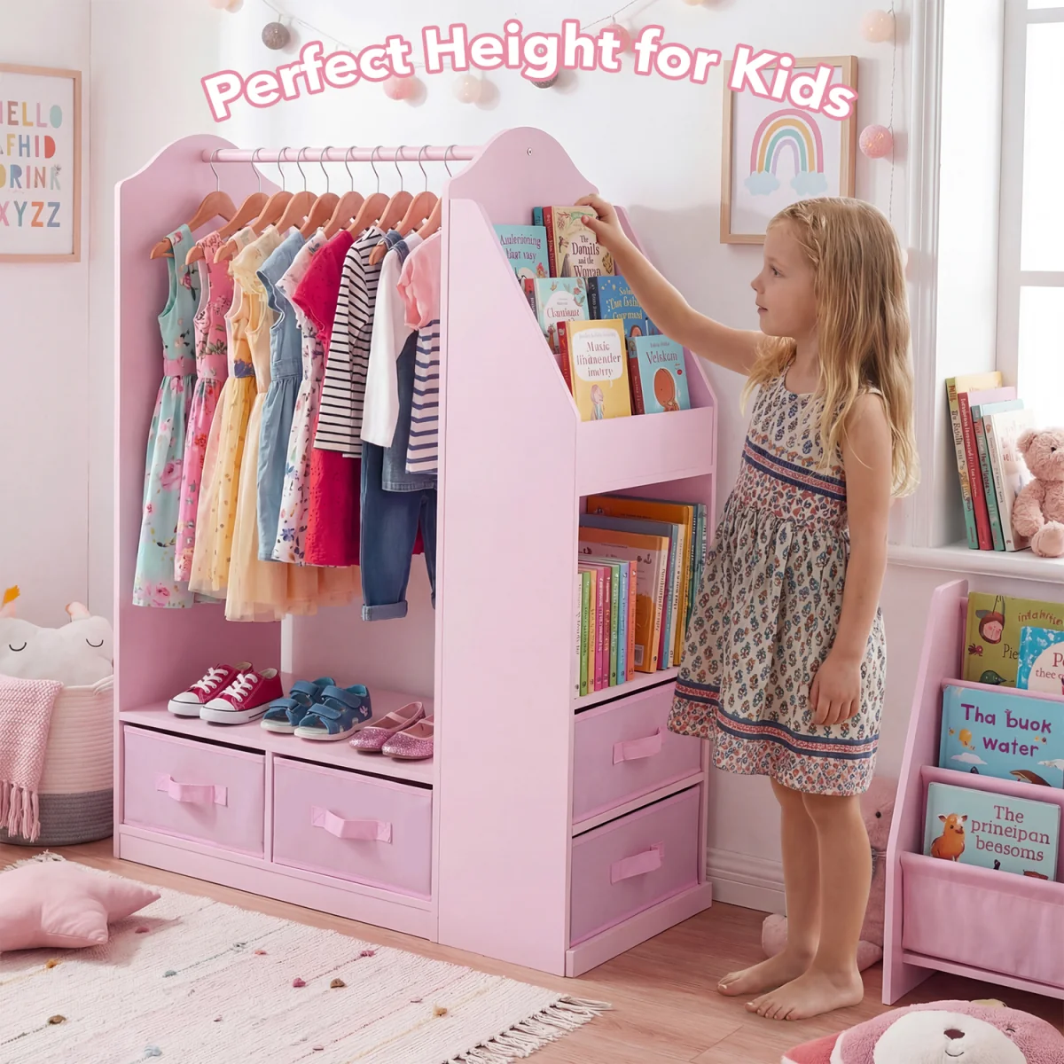 Kids Wardrobe with Mirror – image 9