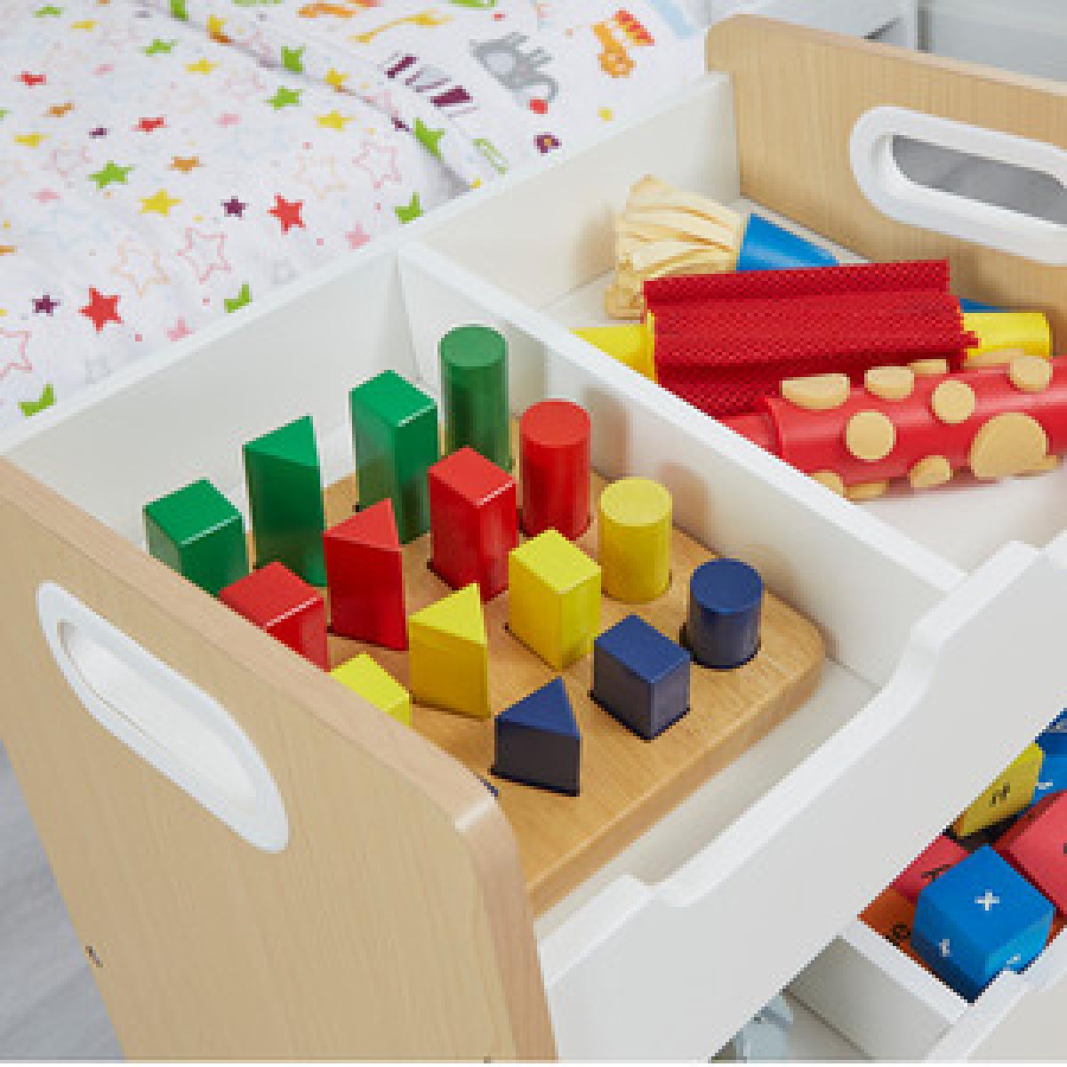 Kids Sloping Storage Unit - White – image 4