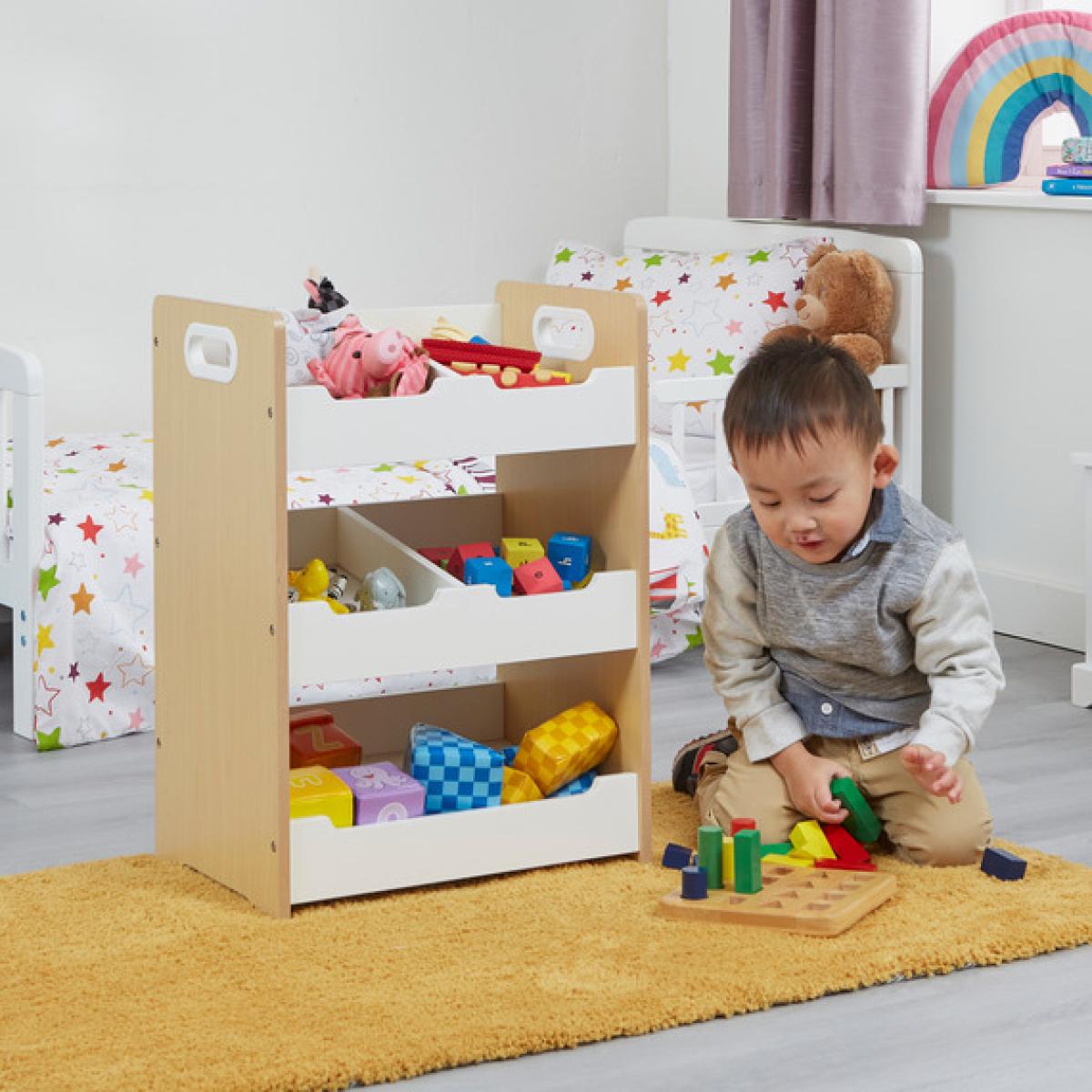 Kids Sloping Storage Unit - White – image 1