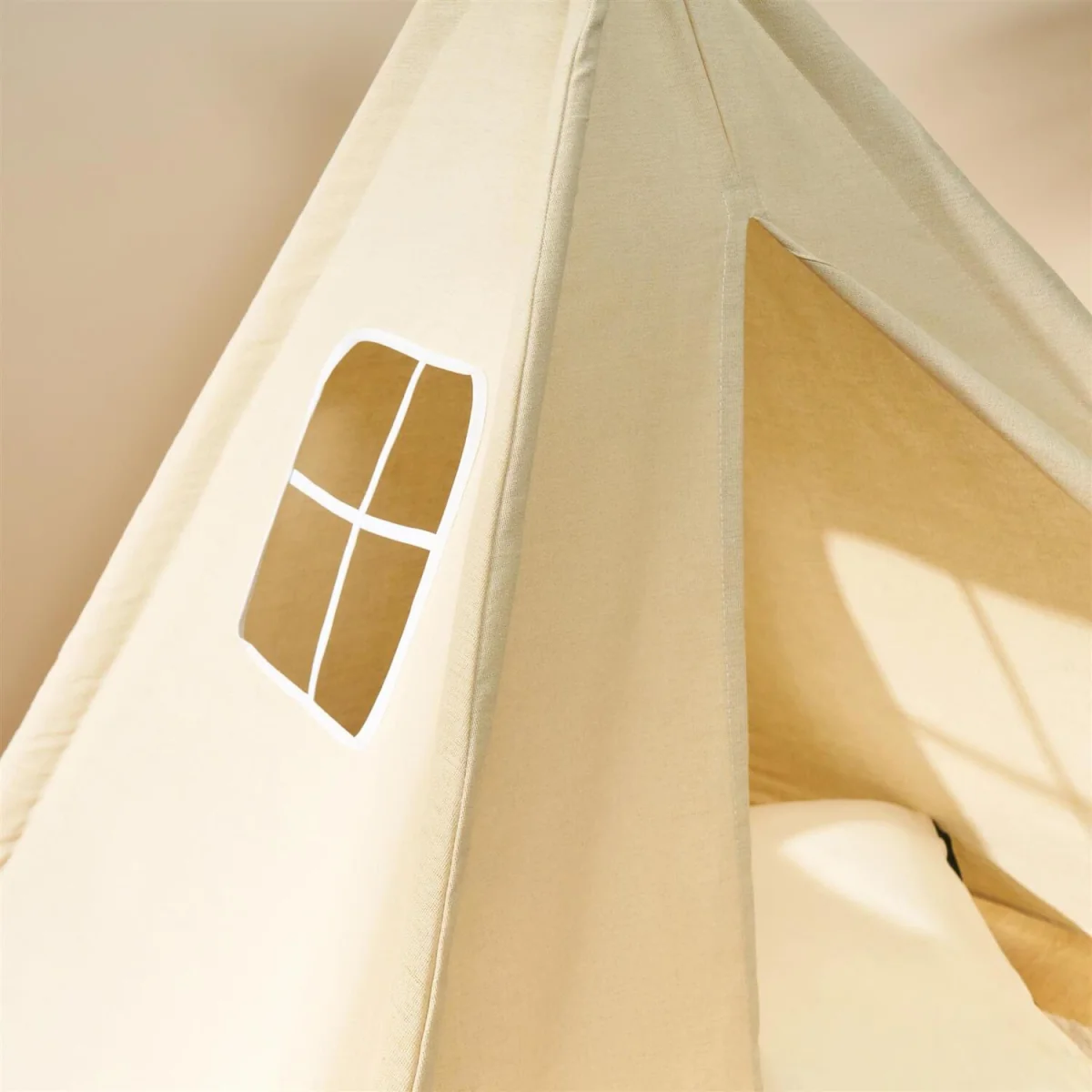OHS Foldable Kids Storage Teepee - Natural – image 3