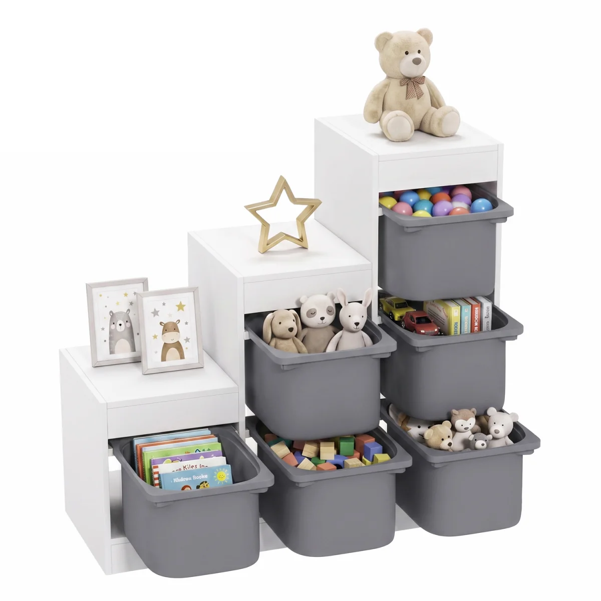 Kids Storage Rack311 070V81MX - Grey – image 3