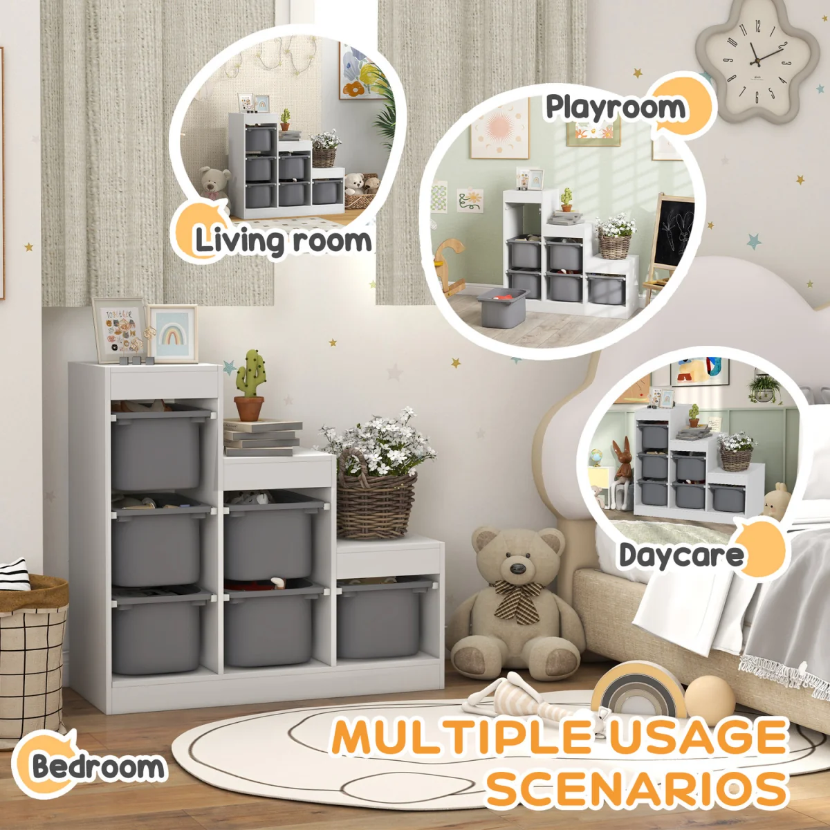 Kids Storage Rack311 070V81MX - Grey – image 6