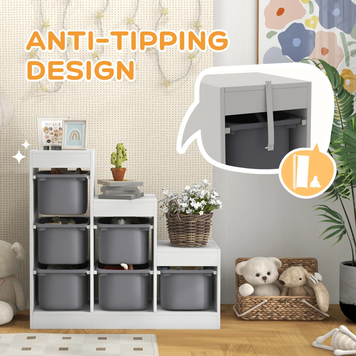 Kids Storage Rack311 070V81MX - Grey – image 7