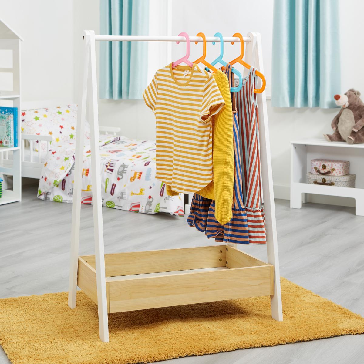 Children's Dressing Rail - White and Pine – image 6
