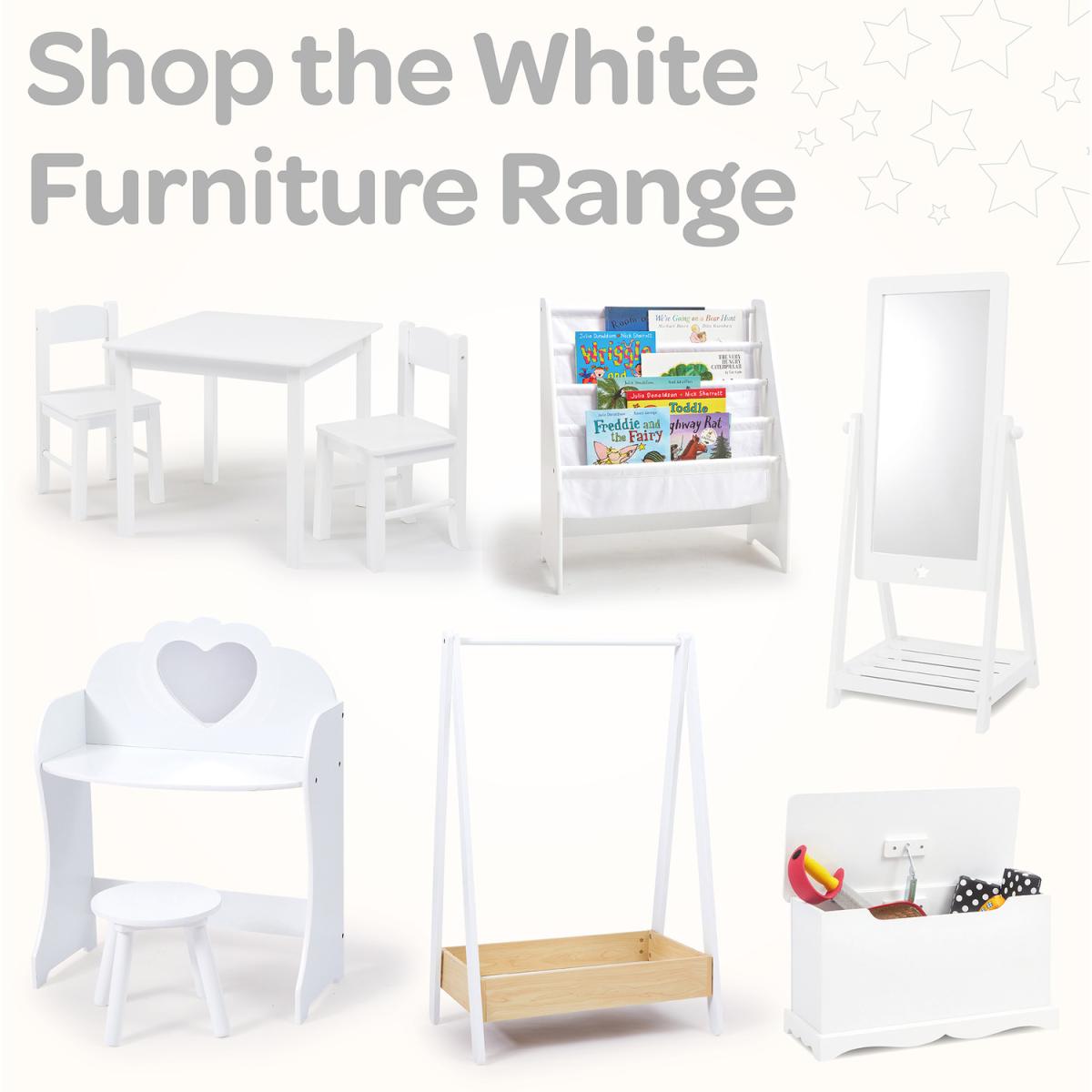 Children's Dressing Rail - White and Pine – image 7