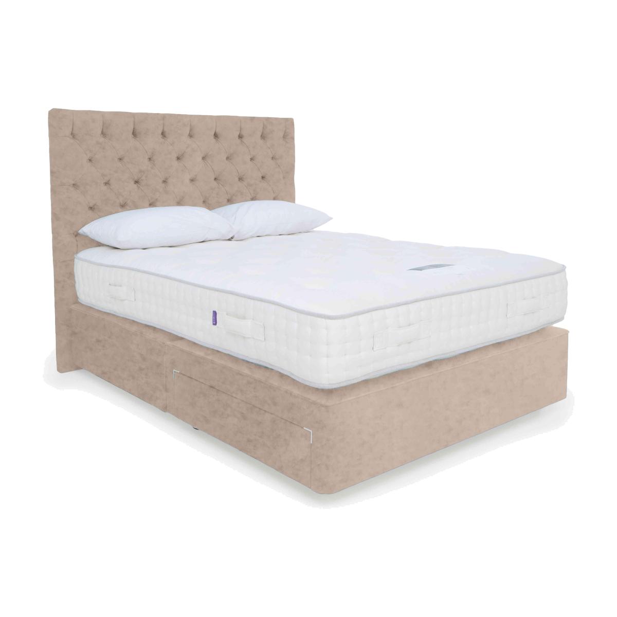 Harrison Spinks - Yorkshire 15K Divan Set with 2 Drawers - Small Double - Opal Vellum – image 1