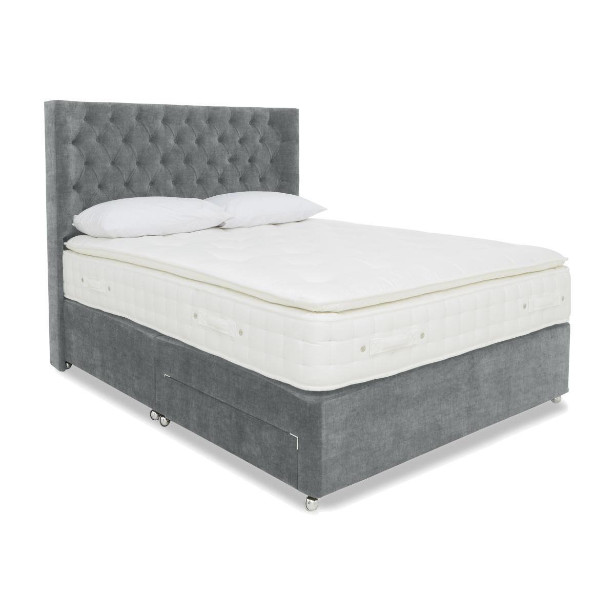 Highgrove - Sanctum Nature 2000 Pillowtop Divan Set with Continental Drawers - Small Double - Duck Egg – image 1