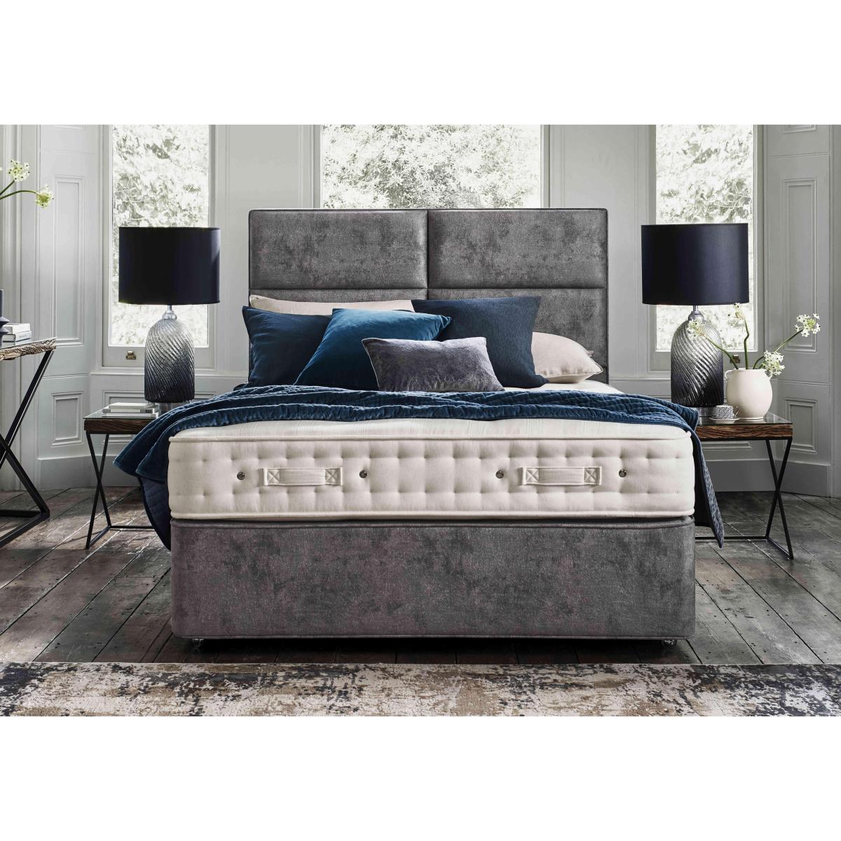 Hypnos - Luxury Firm 2 Divan Set with Continental Drawers - Small Double - Misty Moonstone – image 2