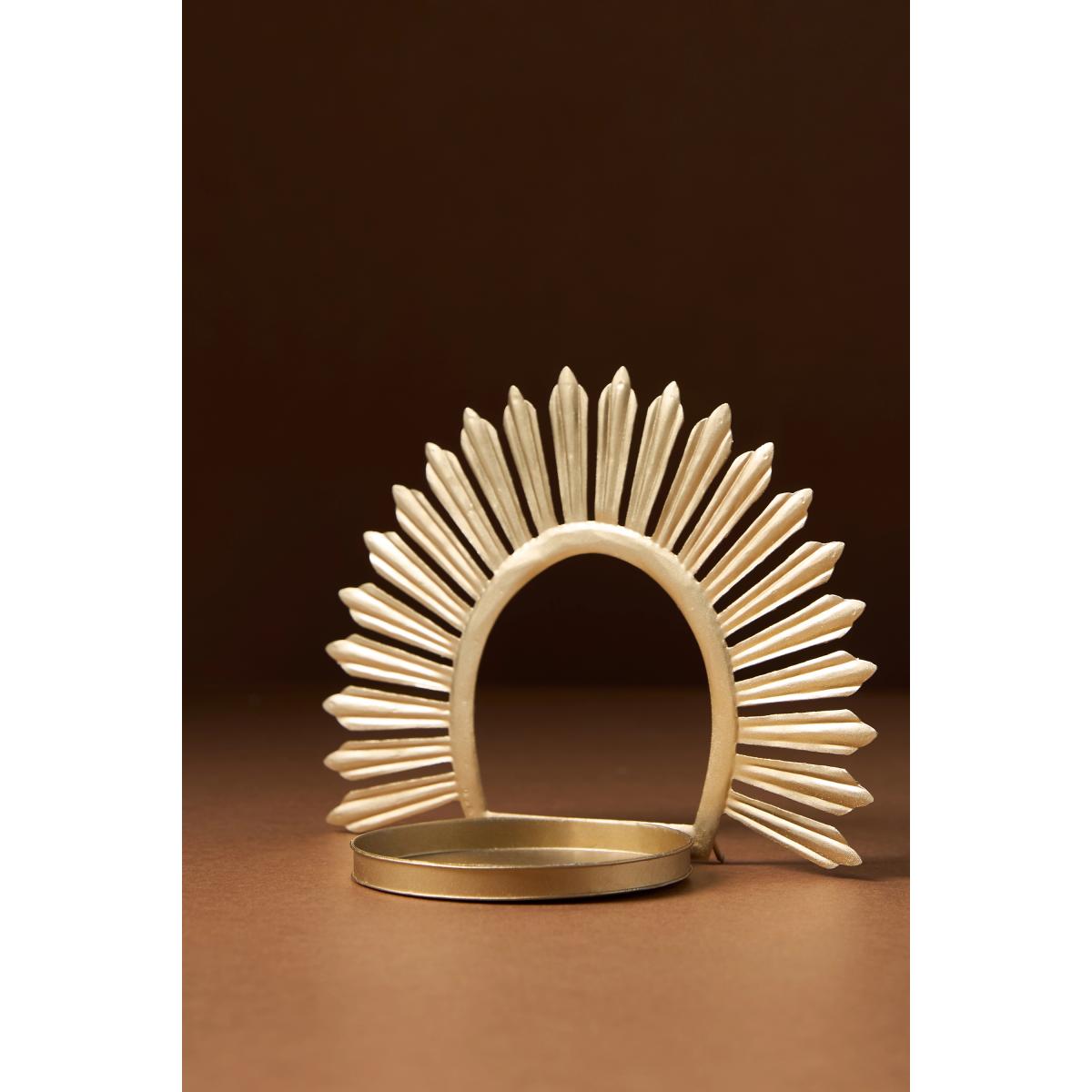 Gold Ray Candle Holder – image 2