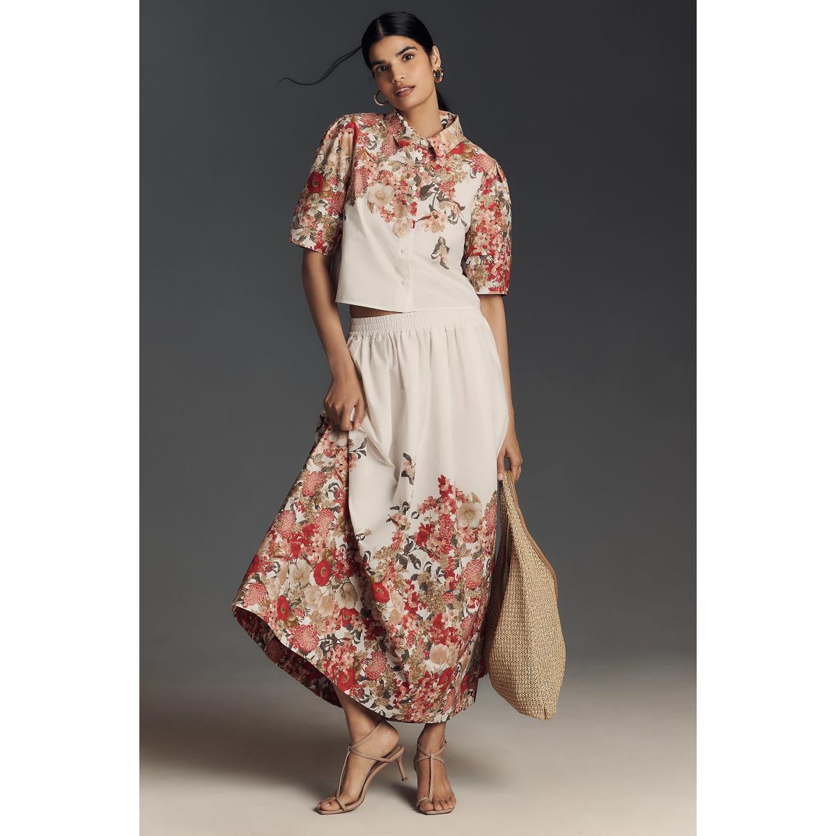 Maeve Lantern-Sleeve Blouse – image 2