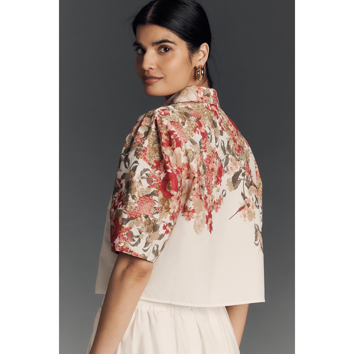 Maeve Lantern-Sleeve Blouse – image 3