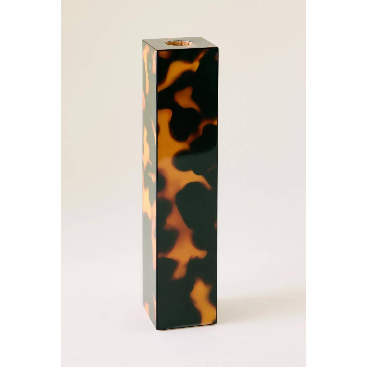 Addison Ross Lacquered Faux Tortoiseshell Candle Holder – image 2