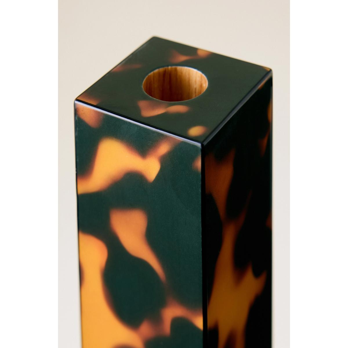 Addison Ross Lacquered Faux Tortoiseshell Candle Holder – image 3