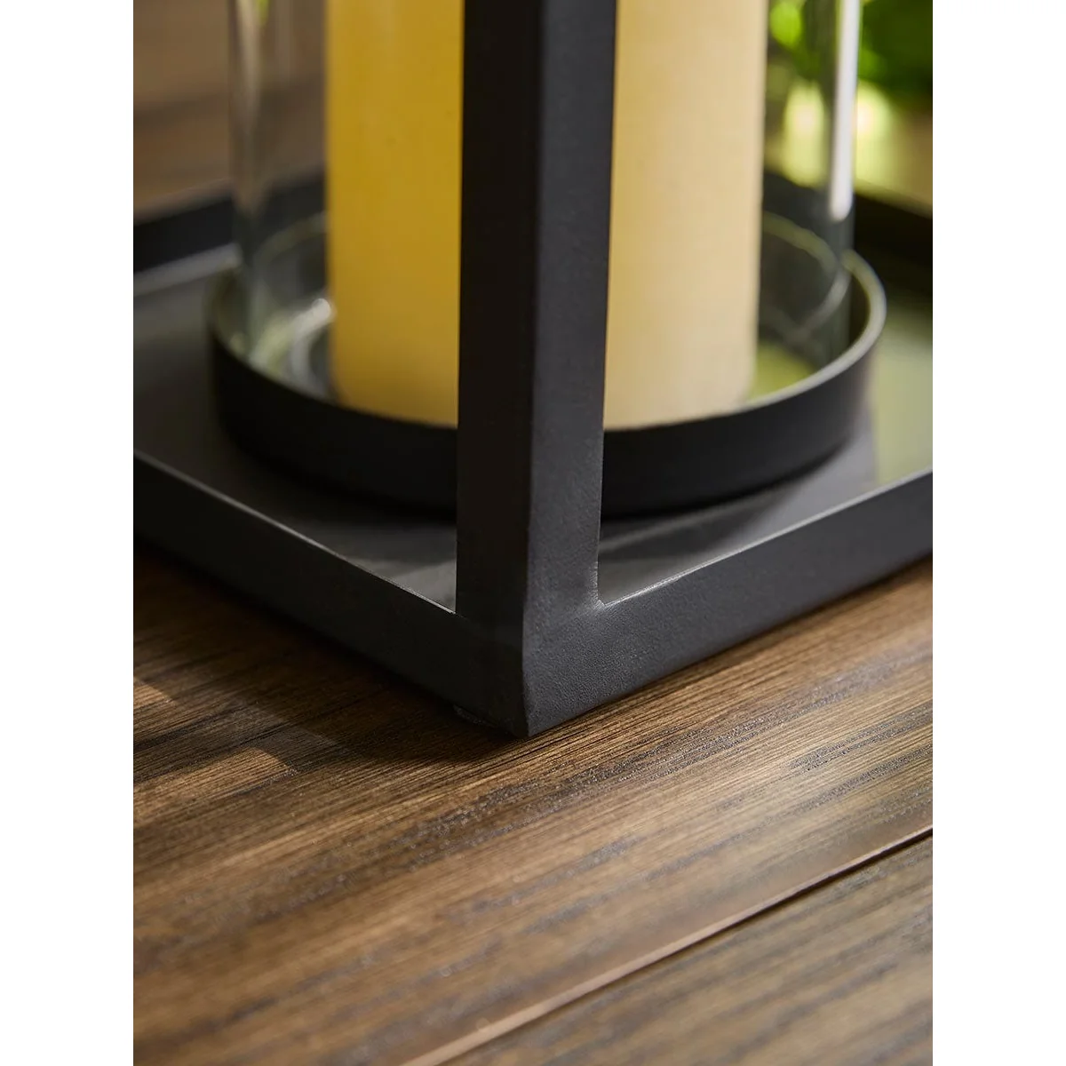Black Coated Metal Lantern - Large – image 4