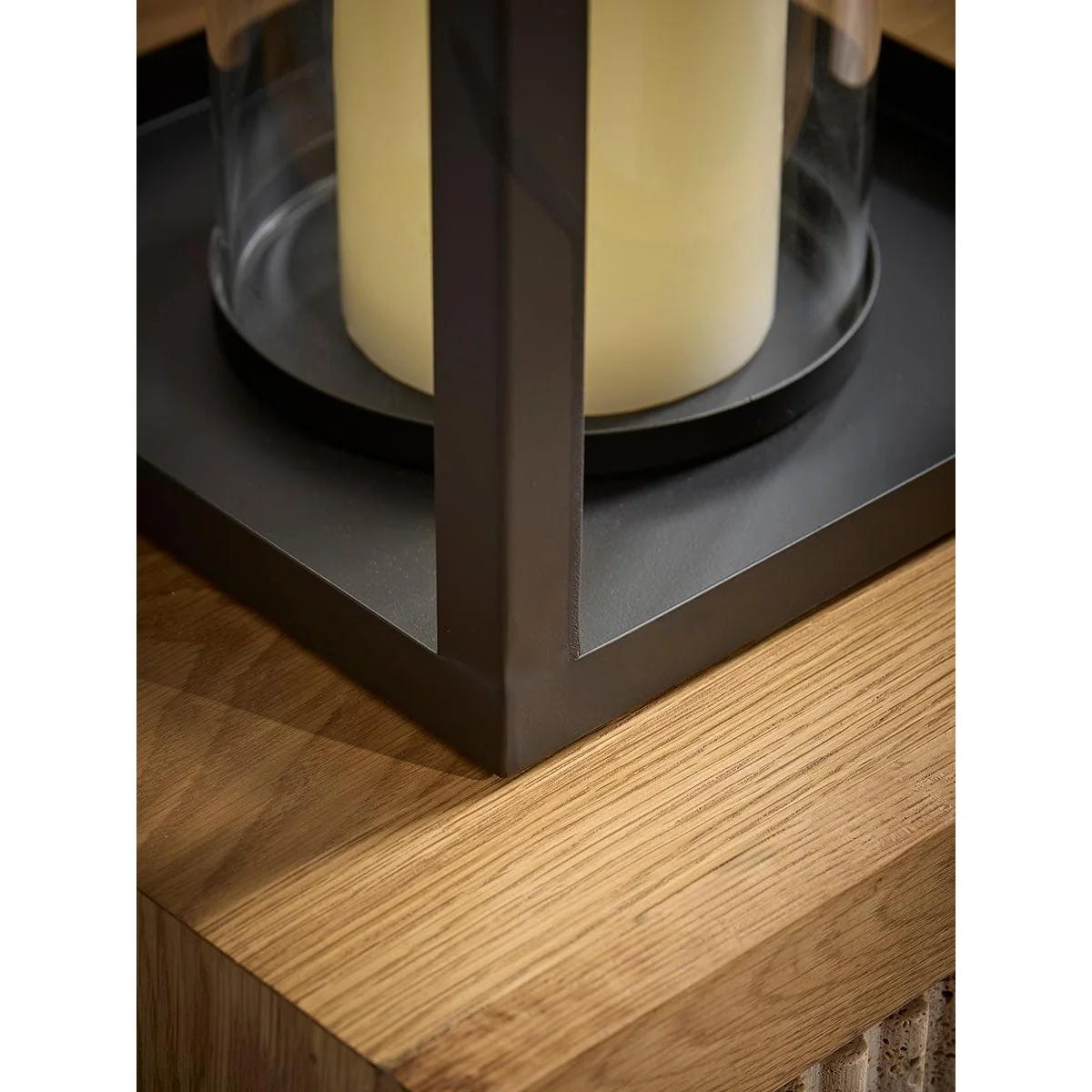 Black Coated Metal Lantern - Large – image 5
