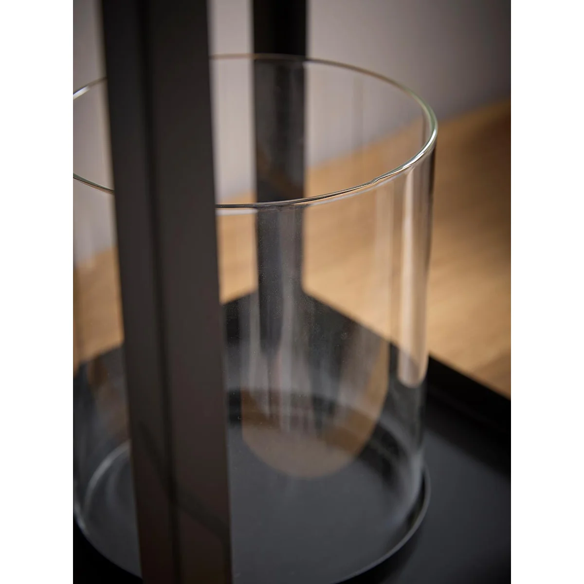 Black Coated Metal Lantern - Large – image 7
