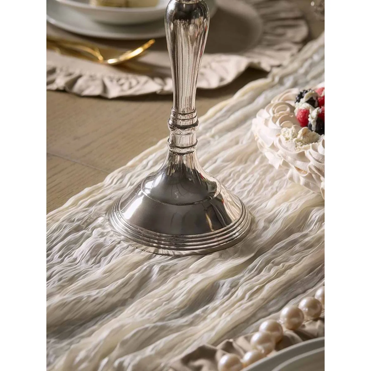 Small Classic Candelabra - Silver – image 3