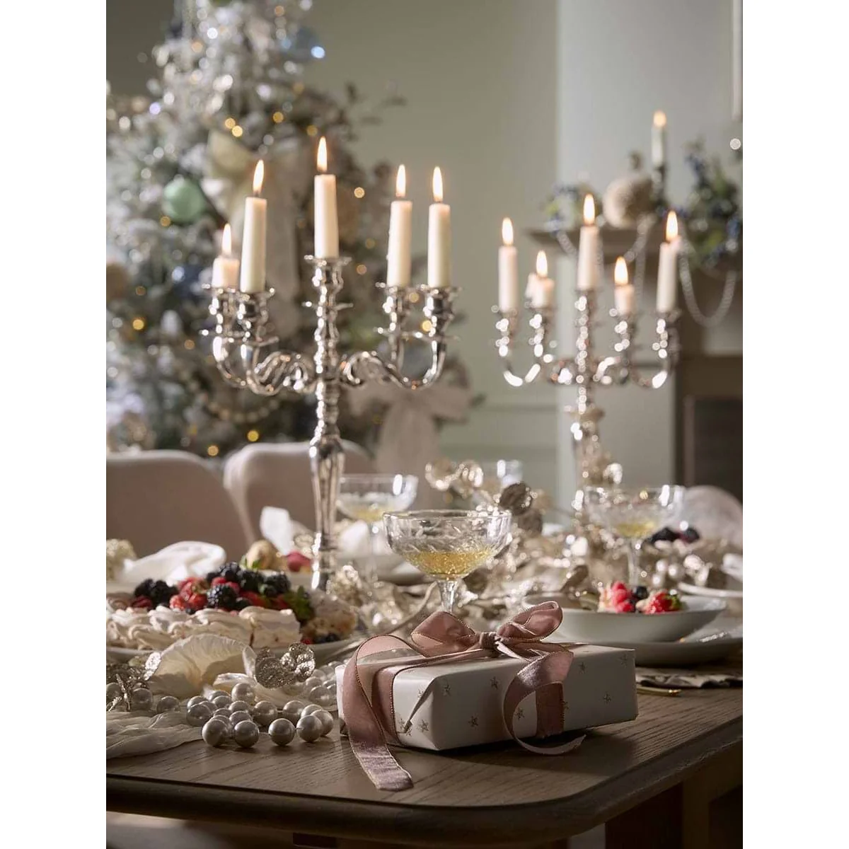 Small Classic Candelabra - Silver – image 5