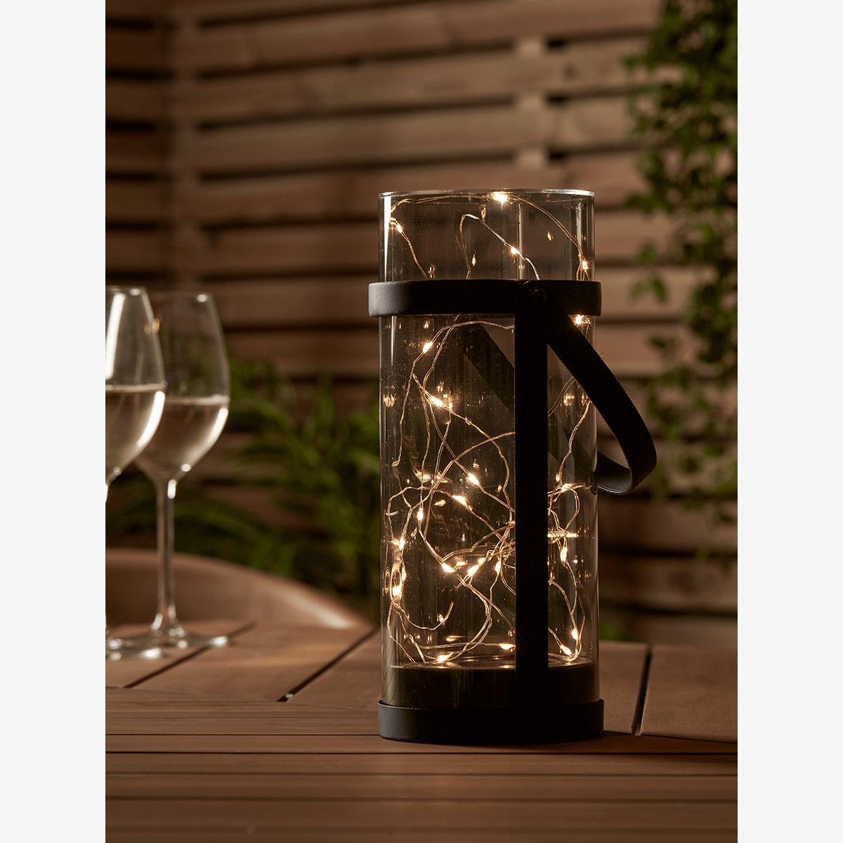 Solar Wire Lights Column Lantern – image 1