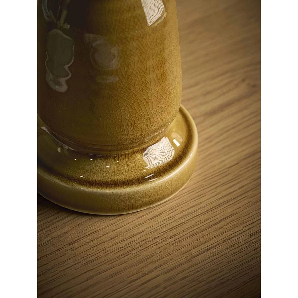 Crackle Glazed Candlestick Holder - Large – image 3