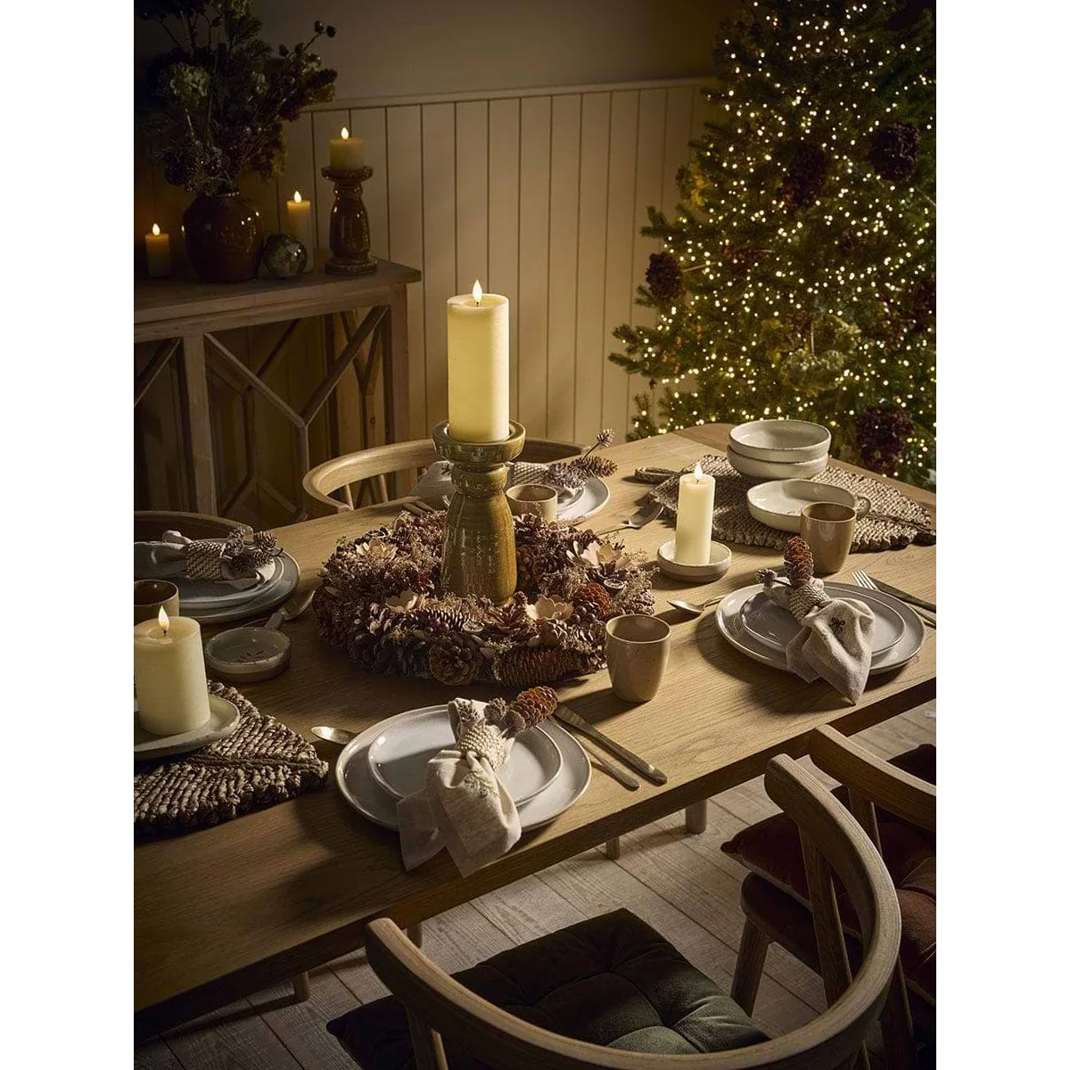 Crackle Glazed Candlestick Holder - Large – image 5