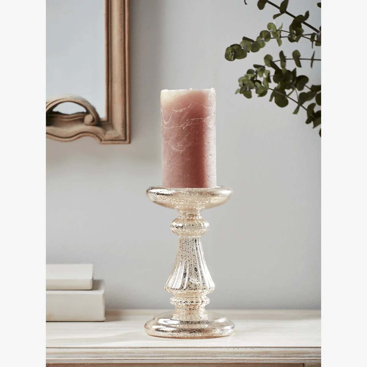 NEW Light Up Mercuried Candle Holder – image 1