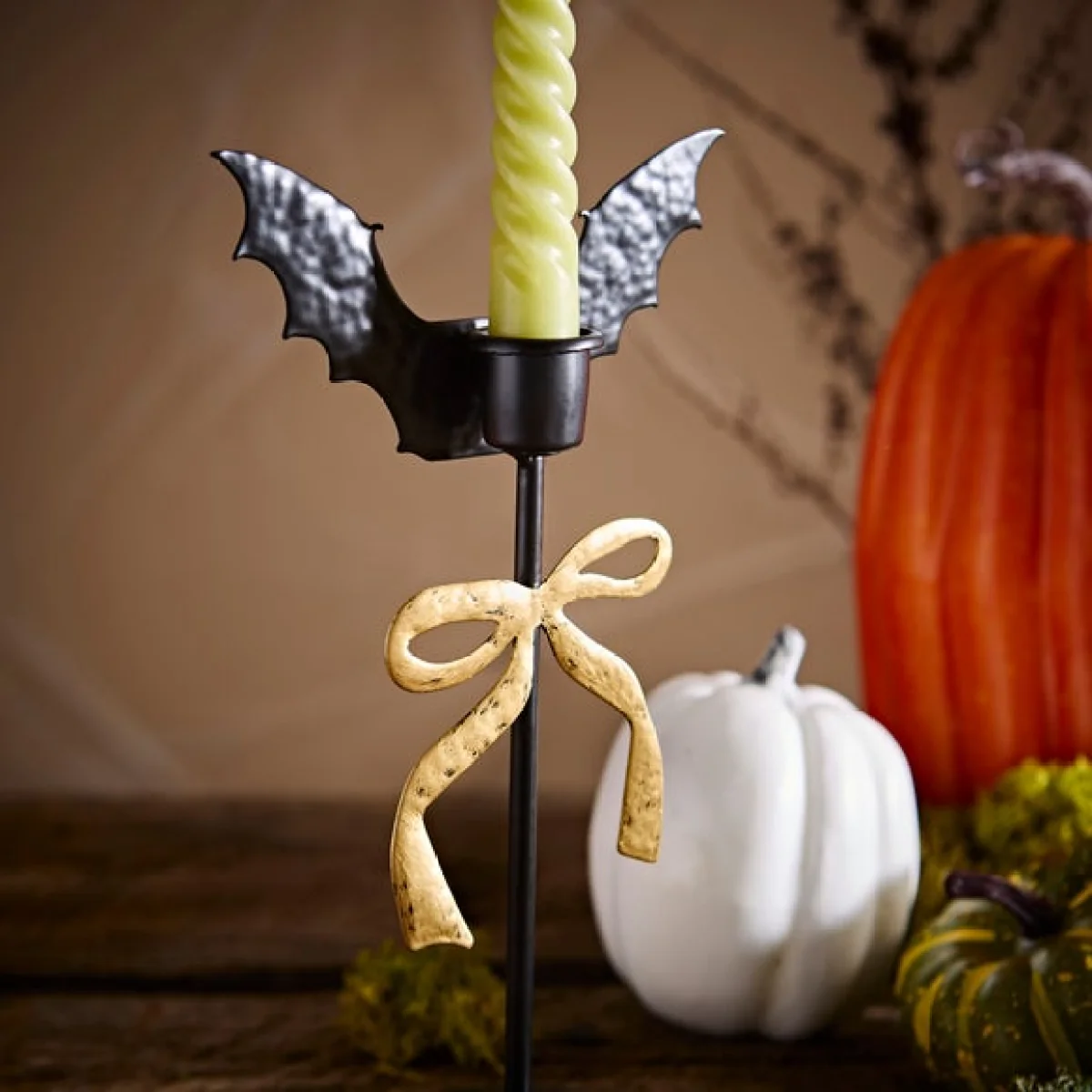 Bat Wings Metal Candle Holder – image 2
