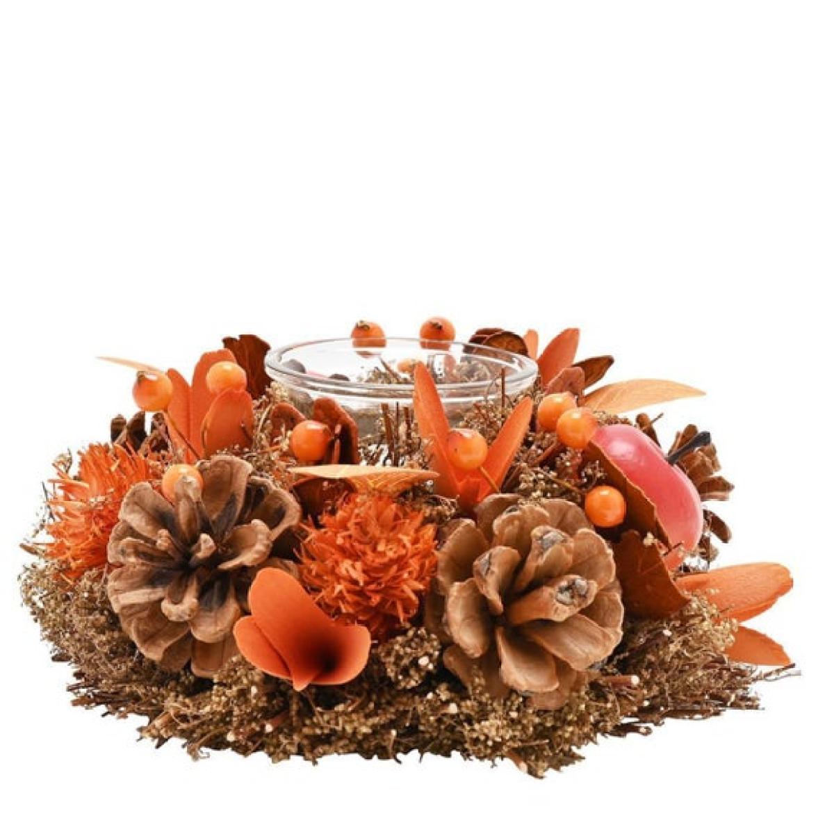 Country Living Autumn Wreath Candle Holder – image 4