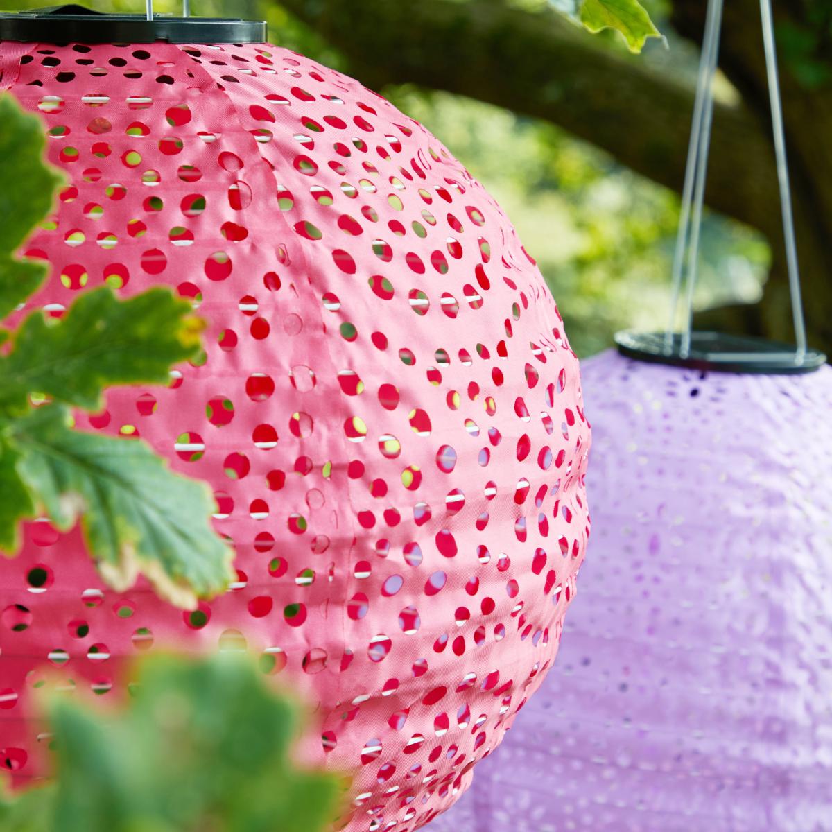 Set of 3 Sophie Robinson LED Solar Hanging Lanterns – image 2