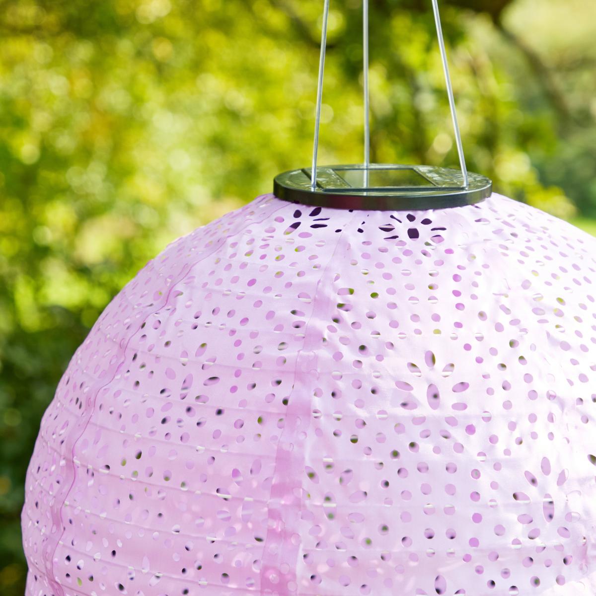 Set of 3 Sophie Robinson LED Solar Hanging Lanterns – image 3