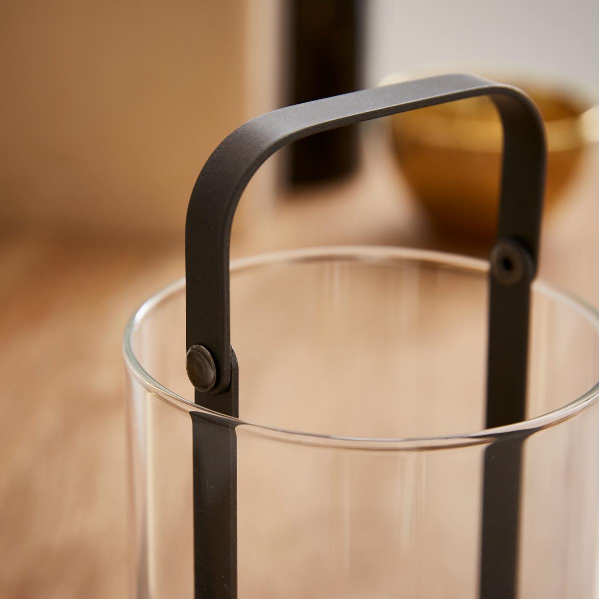 Industrial Glass & Metal Lantern – image 2