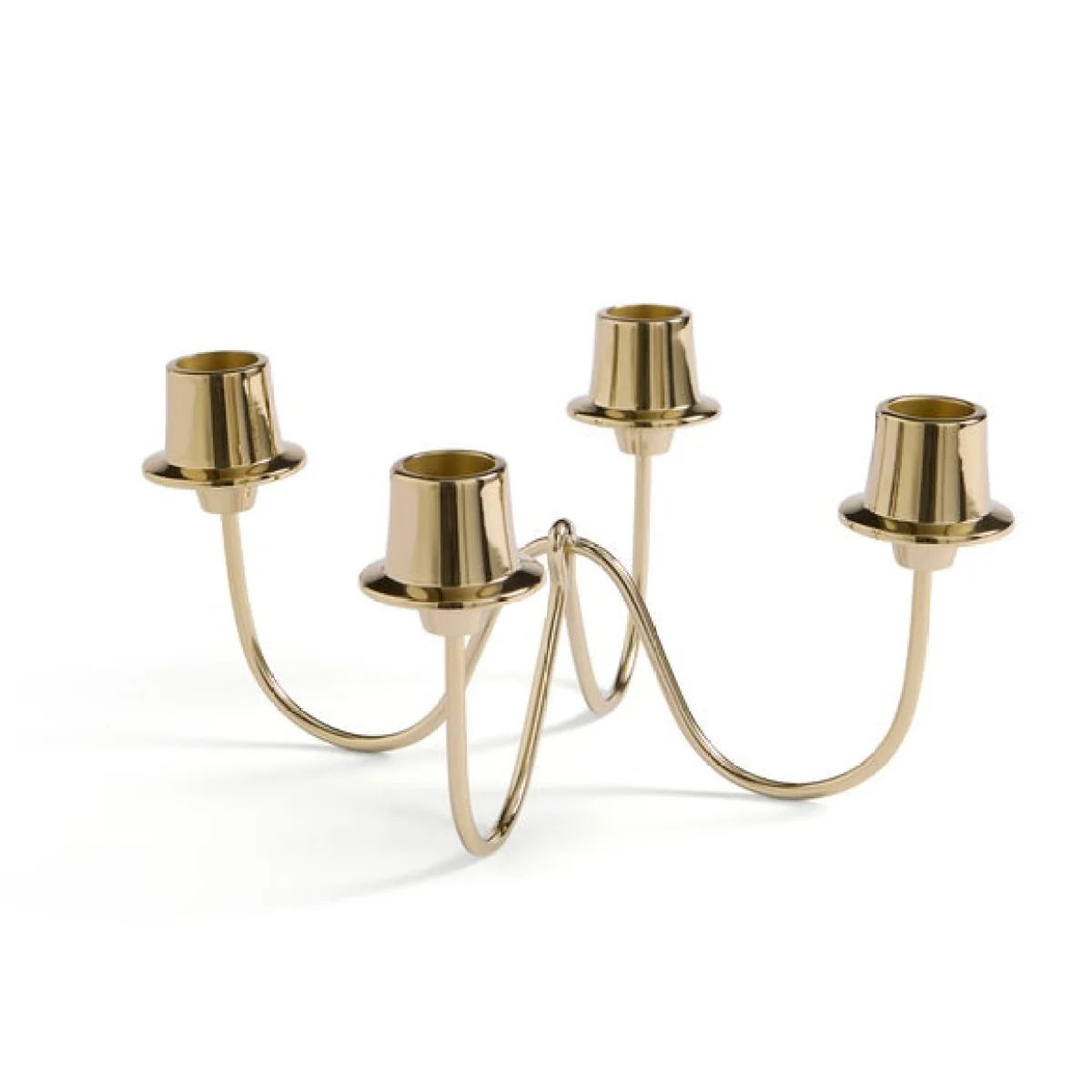 Gold Candelabra Multi Candlestick Holder – image 3