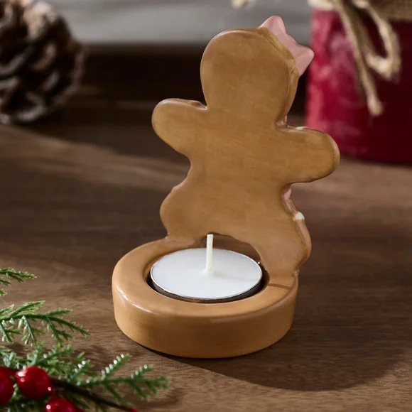 Gingerbread Lady Ceramic Tealight Holder – image 2