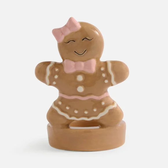 Gingerbread Lady Ceramic Tealight Holder – image 3